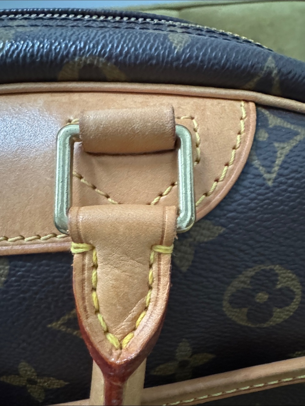 Louis Vuitton Monogram Dome Handbag in Brown & Tan Leather - Picture 7 of 12
